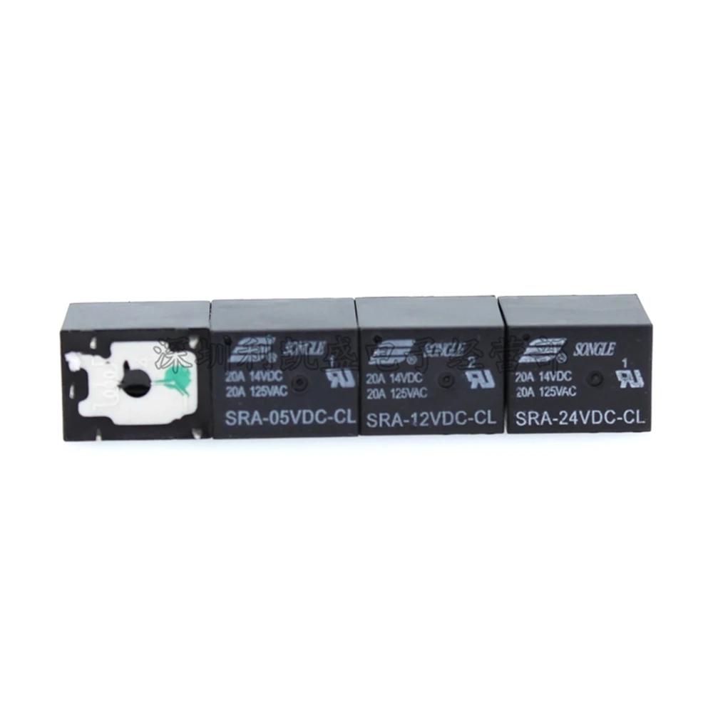 5 шт./лот реле мощности SRA 05V 12V 24VDC AL CL T74 20A 4 контакта контактов|Реле| |
