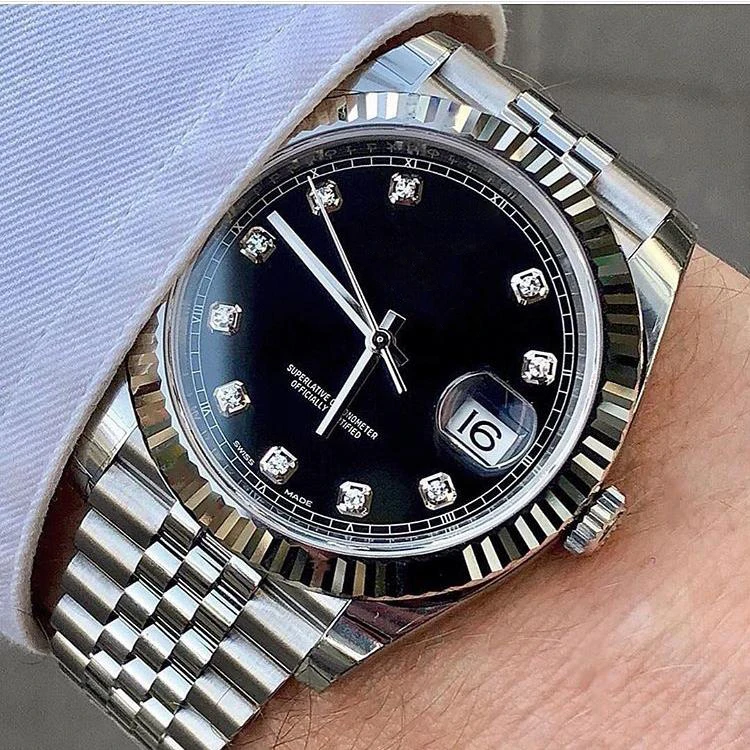 

VIP Datejust Mens Watches Luxury Brand Presid 316L Stainless Steel Sport Men Automatic Mechanical Watch Waterproof Wristwatch