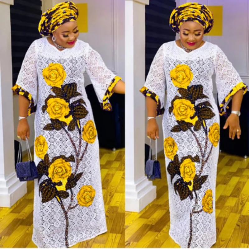 2021 New Fashion African Dresses for Women Classic Clothing Dashiki Free Size Print Loose Long Dress | Тематическая одежда и