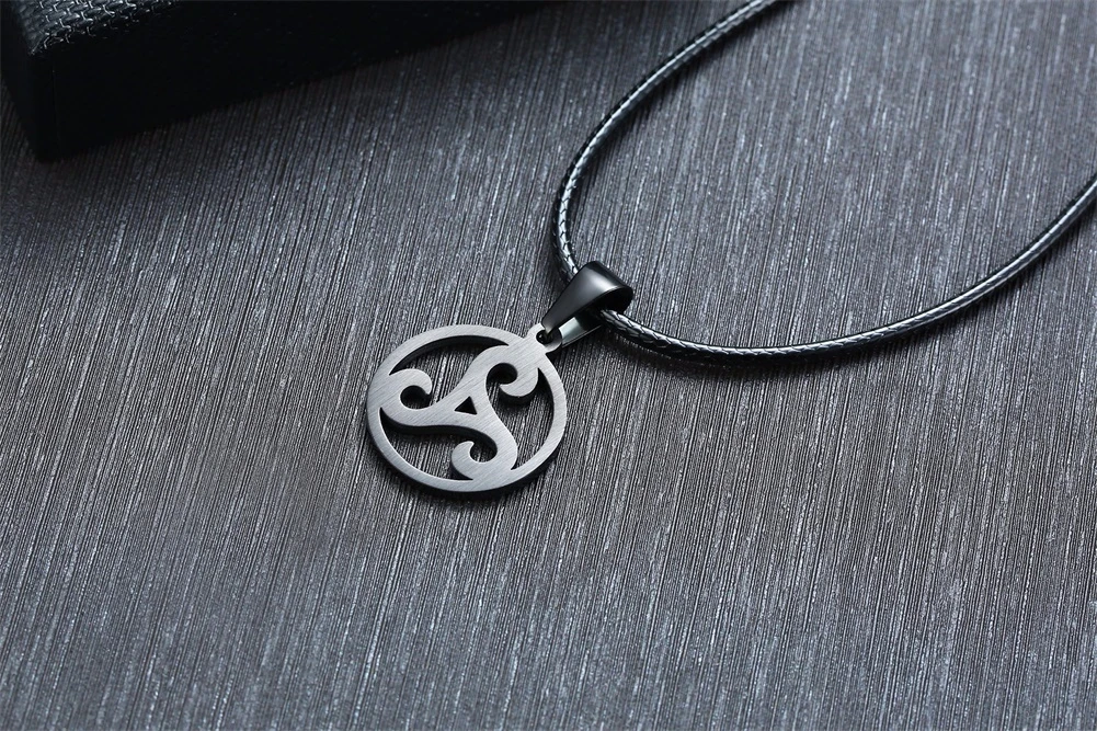 TRISKELE мужчины ожерелье из нержавеющей стали TRISKELION Тройная спиральная Подвеска Украшения Подарки для спортсменов