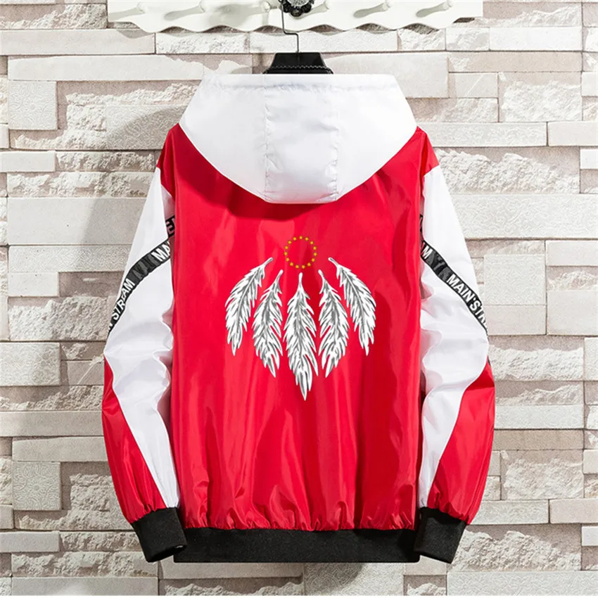 Ветровка для мужчин и женщин повседневная куртка с капюшоном в стиле хип-хоп
