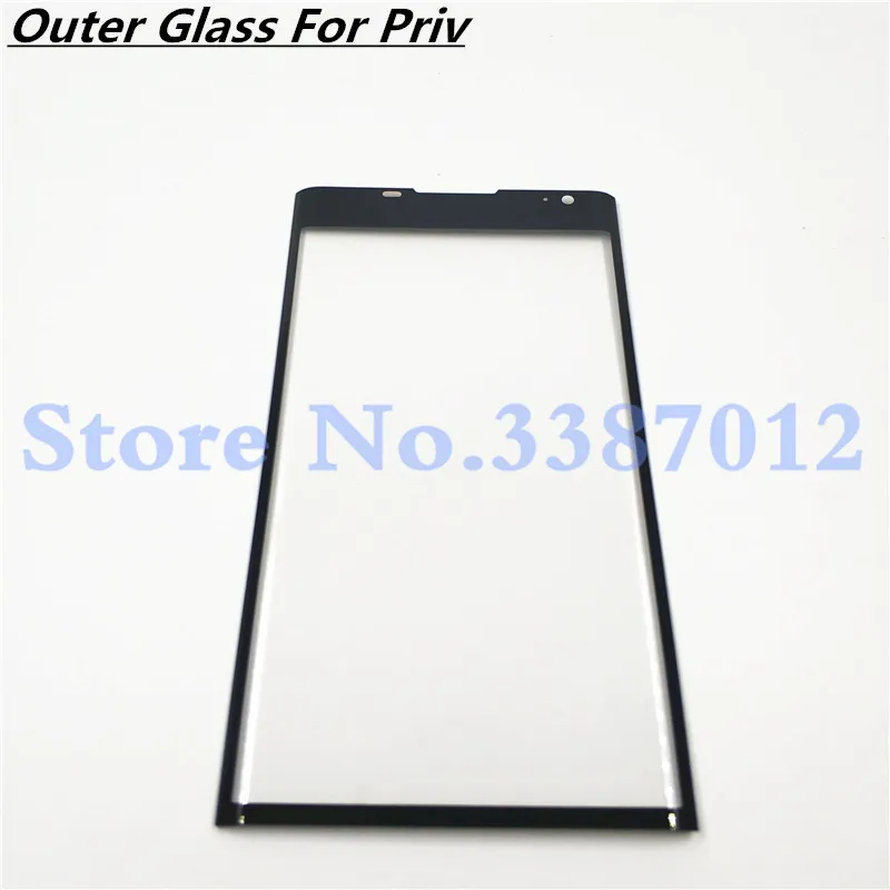 1Pcs Original 5.4&quot For Blackberry Priv Front Glass Touch Screen LCD Outer Panel Lens + Free Delivery | Мобильные телефоны и