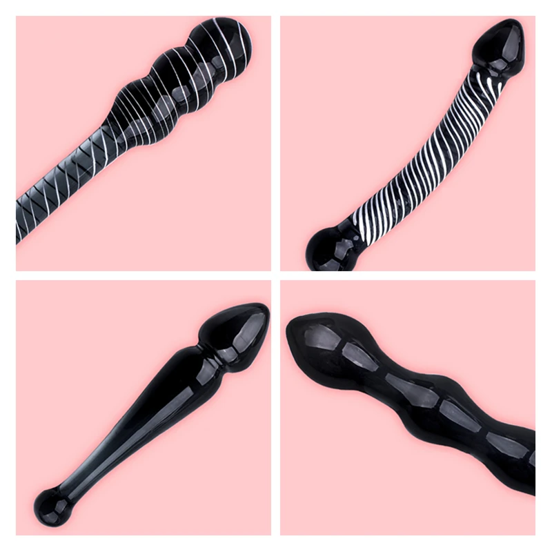 Стеклянная Анальная пробка палочка для мастубации стеклянный фаллоимитатор