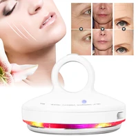 a set electric led three color photon therapy rf heating beauty instrument skin whitening lifting anti aging ion import massager