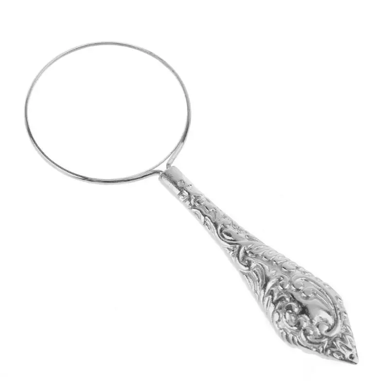 

European Delicate Pattern Handle Retro Glass Lens High-Grade Embossed Handle Reading Magnifying Glass 203F