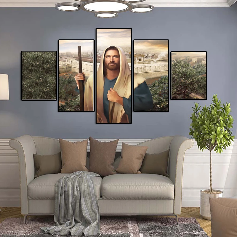 

New product Jesus Pentasty HD Canvas Painting Wall Art Poster Printing Bedroom Decoration Painting Home Decoration Frameless