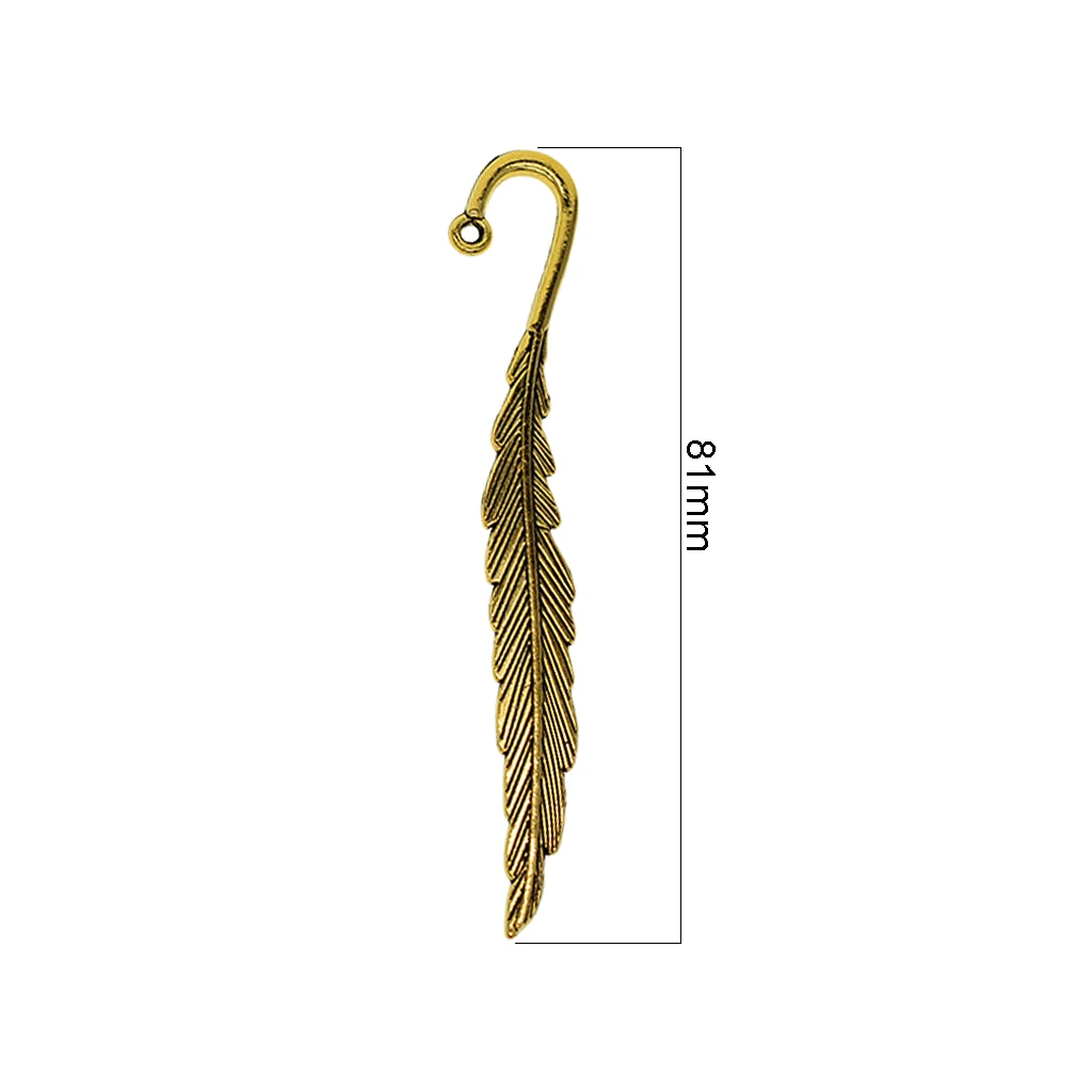10 шт. Классическая изысканная металлическая подвеска с перьями Бисероплетение