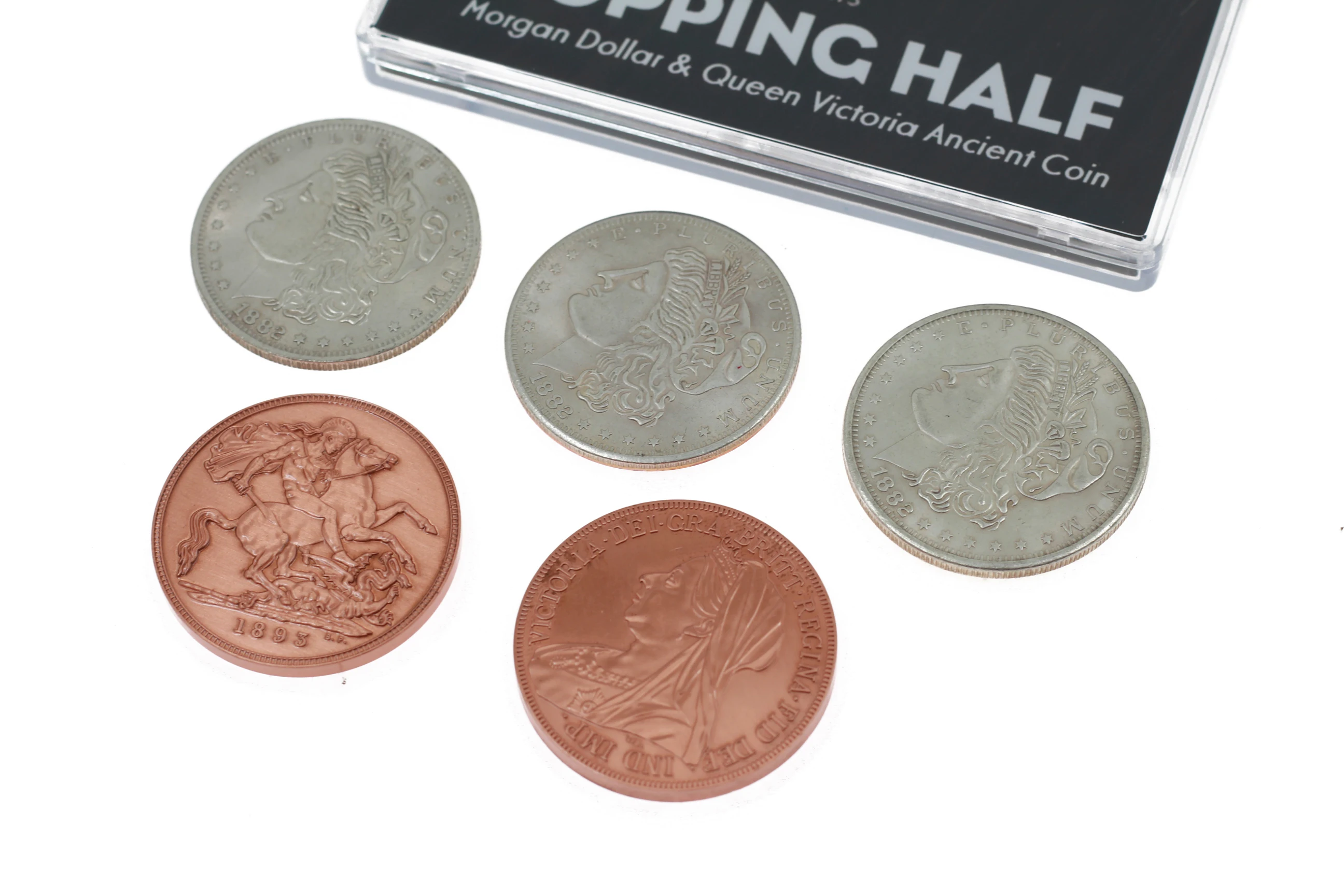 Прыгающие Волшебные трюки Моргана монеты Исчезающие магия магический волшебник