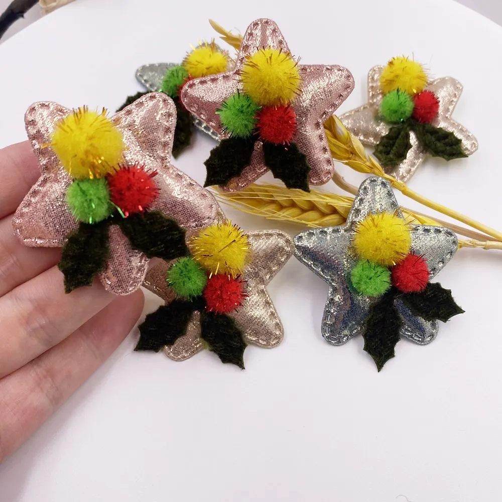 

18 шт. тканевые нашивки 50 мм Звездные нашивки красивые рождественские фрукты аппликация для свадьбы «сделай сам» заколки для волос аксессуа...