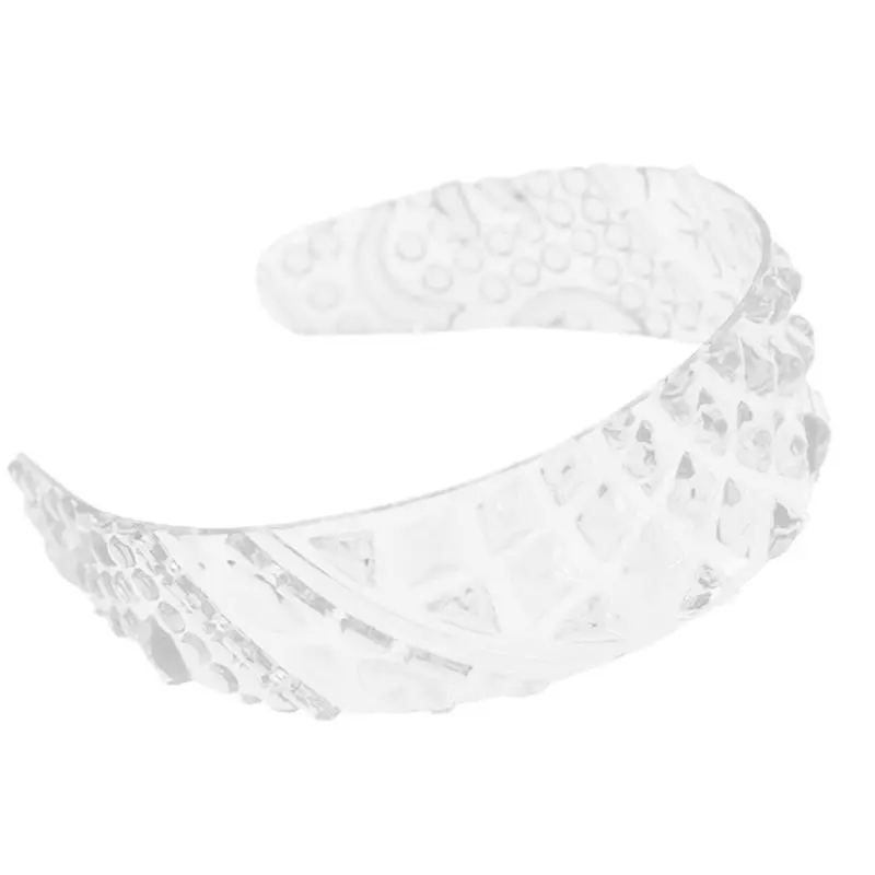 Женская летняя прозрачная пластиковая обруч для волос милая широкая Бандана с