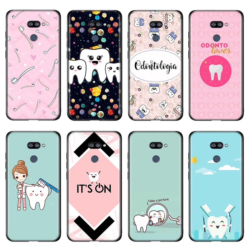 

Dentist Teeth Cartoon For LG K22 K71 K61 K51S K41S K30 K20 2019 Q60 V60 V50 V40 V35 V30 G8 G8S G8X ThinQ Phone Case