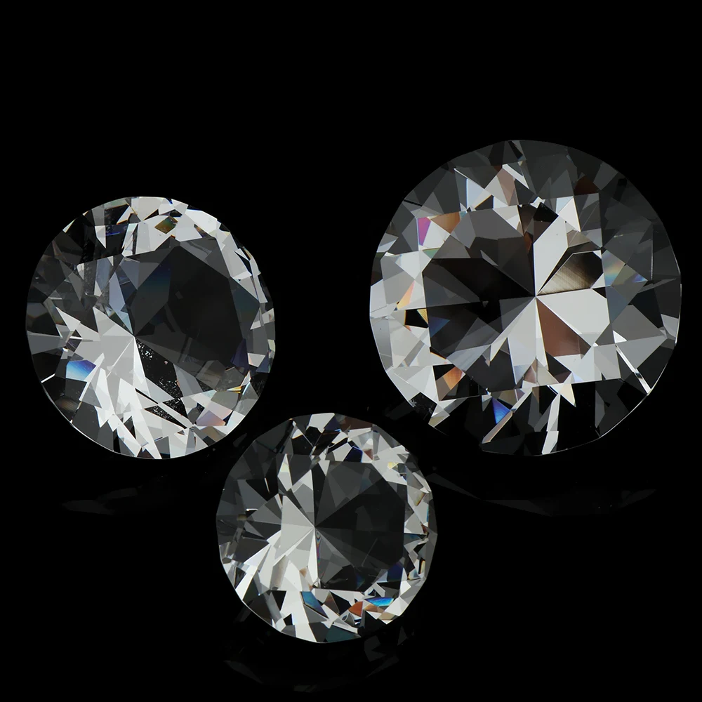 Прозрачные блестящие граненые ограненные необработанные драгоценные камни