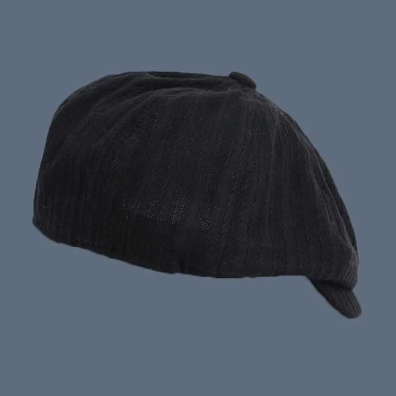 

HT3230 Men Women Beret Breathable Summer Octagonal Newsboy Flat Cap Vintage Solid Plain Artist Painter Beret Hat Retro Beret Cap