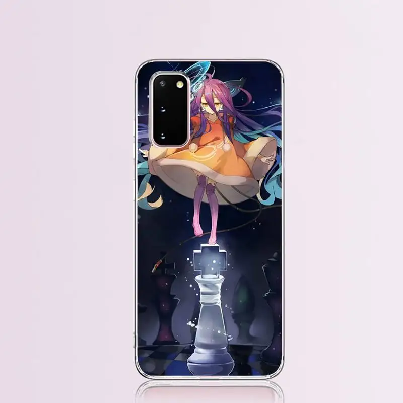 HPCHCJHM No Game NO life аниме черный ТПУ мягкий резиновый чехол для телефона Samsung S9 plus S5 S6 S7
