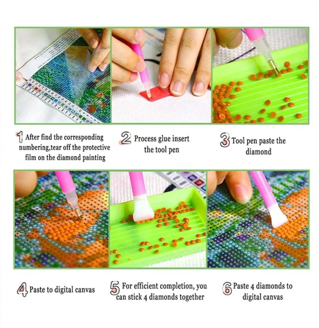 Картина для вышивки 5D DIY искусственный пейзаж картина в отражении набор ярких
