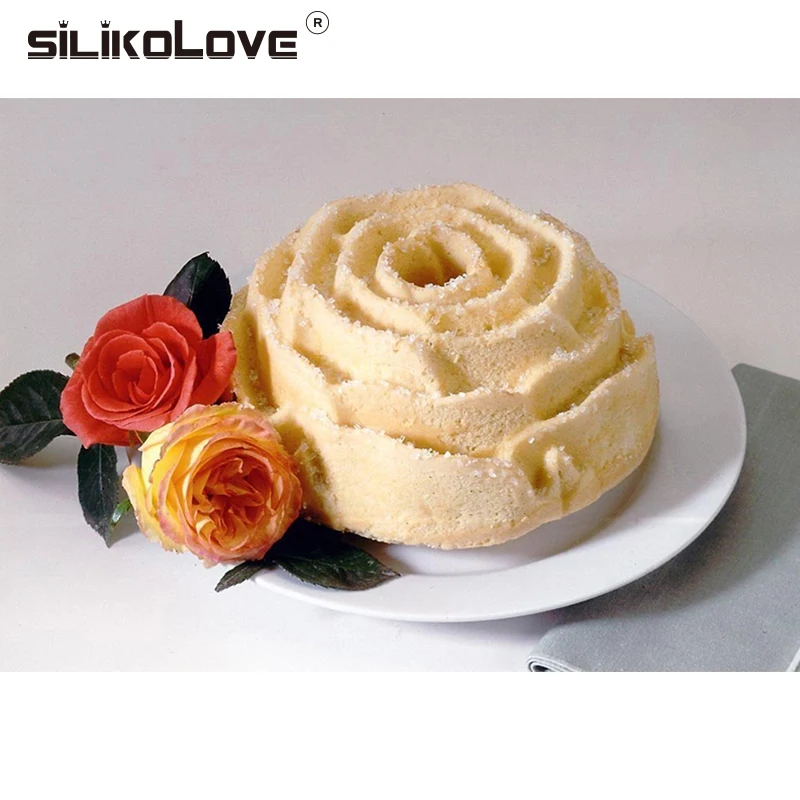 Силиконовые формы для выпечки в виде Розы SILIKOLOVE силиконовые муссов французские