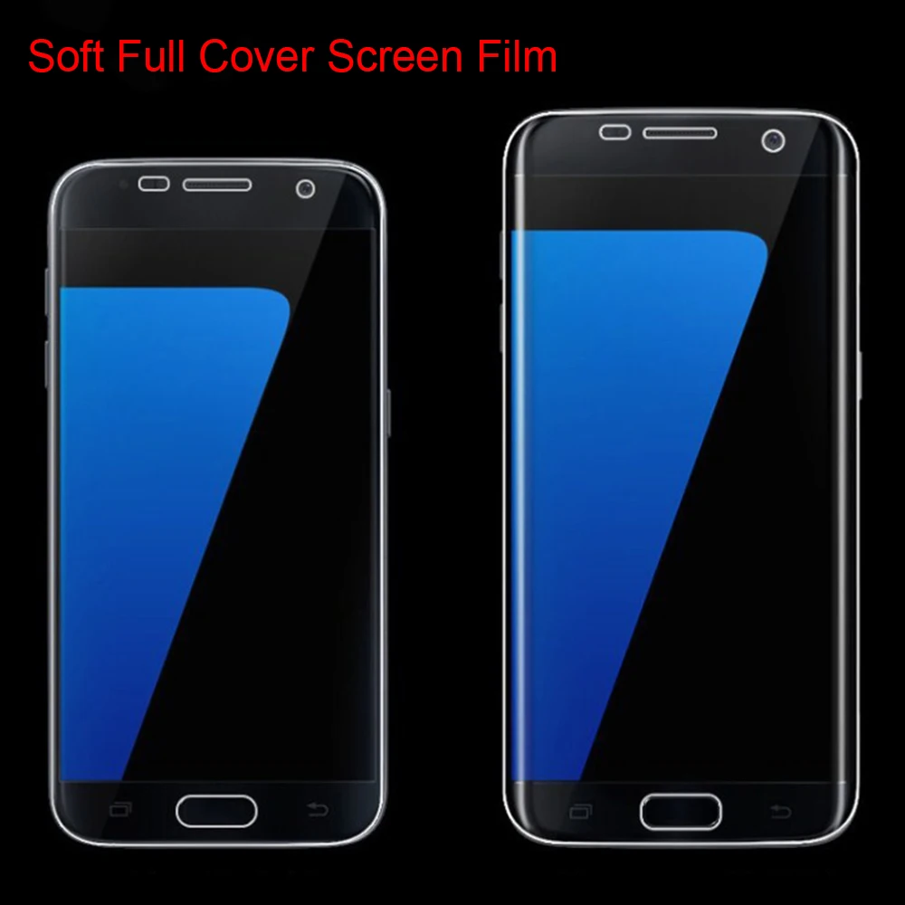 Мягкая фронтальная пленка стеклянная для Samsung S6 S6edge S7 Edge S8 Plus S9 самоотверждаемая