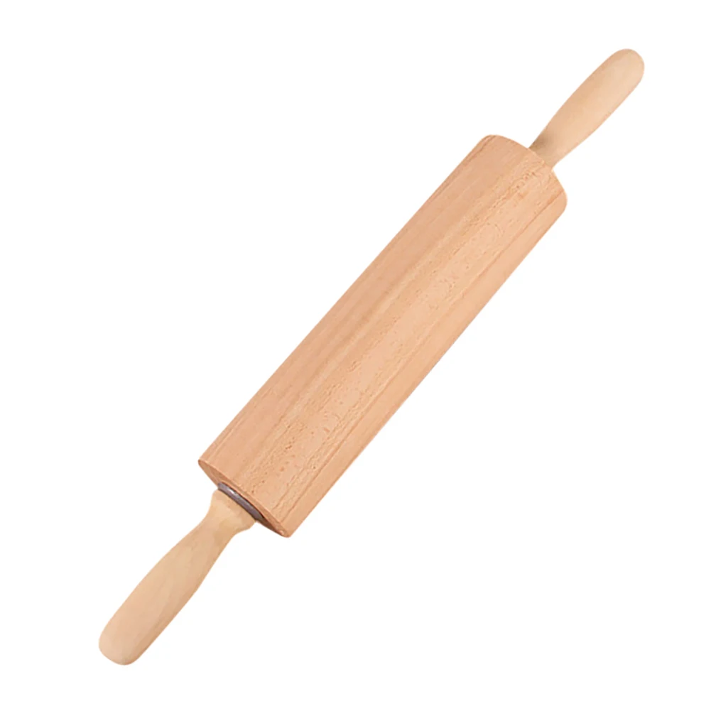 Деревянный антипригарное покрытие ролика тесто для выпечки, пиццы инструменты паста-крекер широкий Лапша выпечки печь для обжига Скалка Маленький гаджет