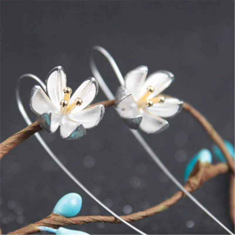 Женские серьги ручной работы из серебра 925 пробы|Серьги-подвески| |