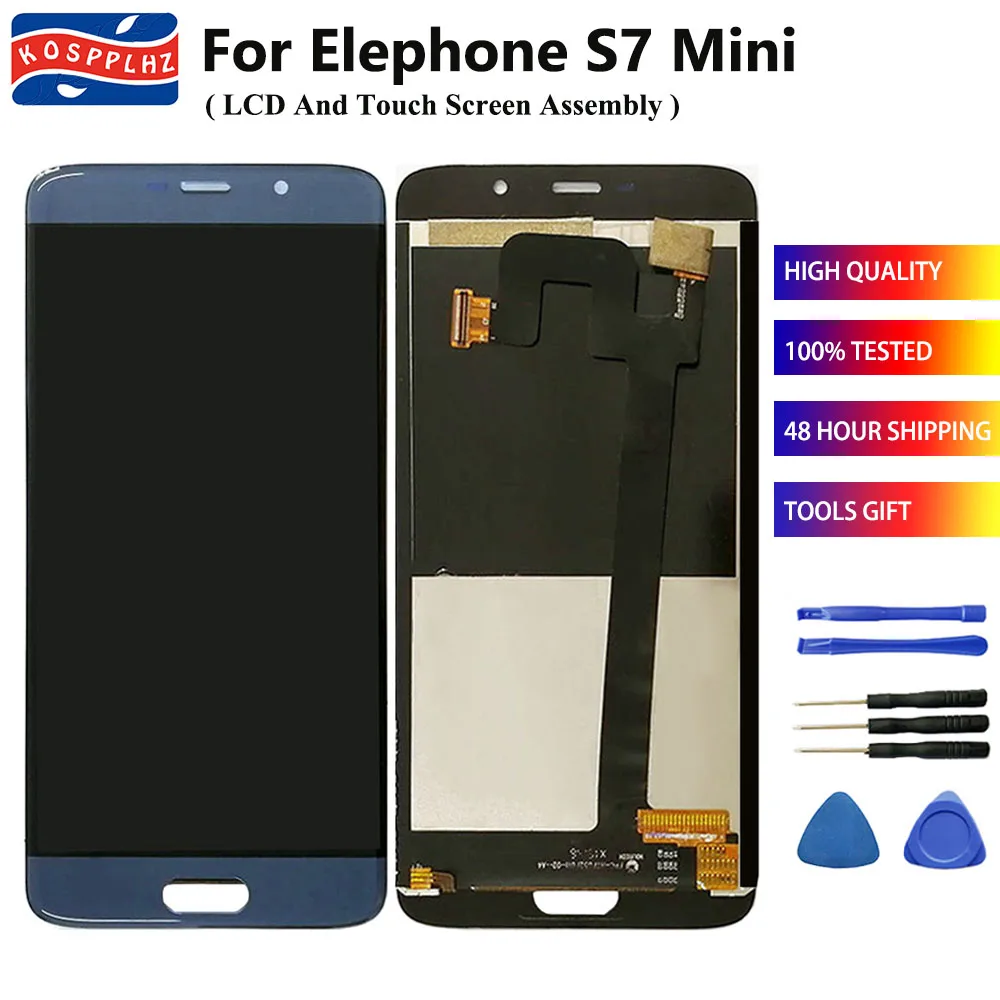 Жк дисплей и сенсорный экран в сборе для Elephone S7 Mini 5 2 дюйма с инструментами|Экраны