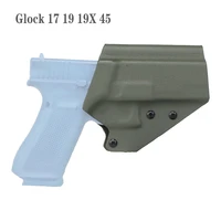 tactical kydex gun holster for glock 171919x45 with qls 19 22 waist belt pistol case holster hunting accessories