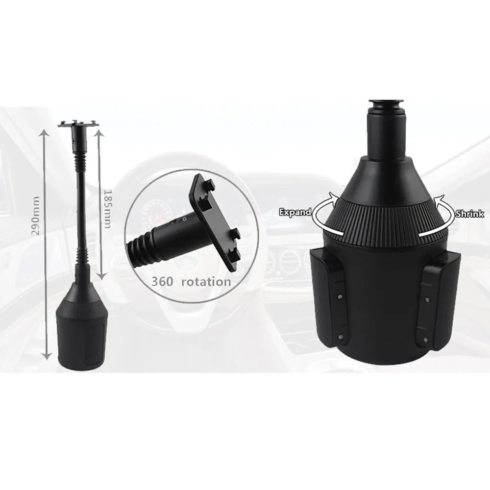 Автомобильный держатель для чашки телефона с гибкой шеей сотовых телефонов iPhone 11