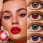 Контактные линзы UYAAI 1Pai(2 шт., контактные линзы для глаз, косплей, Хэллоуин, цветные контактные линзы ed, контакты глаз с цветными линзами, синий, красный