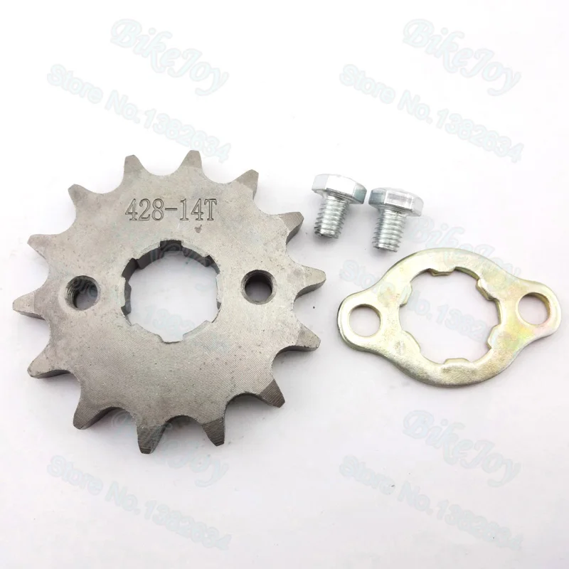 Зубчатая Звездочка 428 14 T 20 мм ID передняя двигателя для CRF XR 50 KLX SDG Dirt Pit Bike ATV Quad