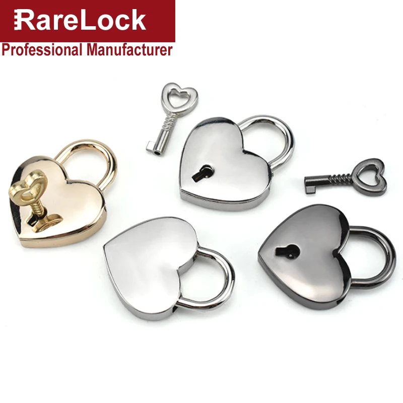 Rarelock любовь медальон замок 3 цвета замок для женщин девушка сумки рюкзак шкатулка DIY MMS510 ii