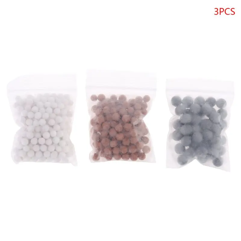 

2021 New 3 Bags Yoa Filtration Shower Head Negative Ion Mineral Balls shower filter for Dry Skin Hair