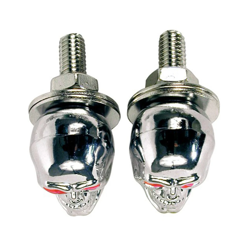 4 шт./упак. DIY 3D дизайн украшения хромированный череп универсальный мотоцикл