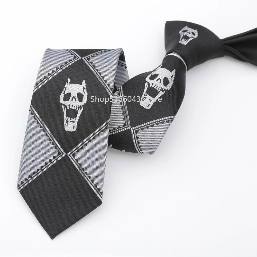 Галстук для косплея по мотивам невероятных приключений Джоджо жаккардовый