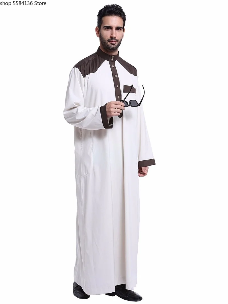 Abaya s Eid Musulman De Mode Homme Мужская мусульманское платье одежда Саудовская Аравия кафтан