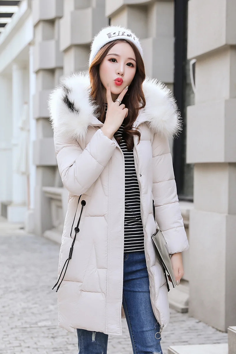 Abrigos Mujer Invierno 2019 новая Парка хлопковая стеганая куртка с капюшоном теплая зимняя