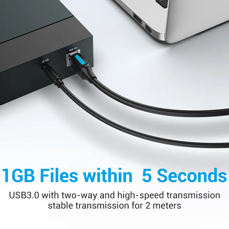 Vention USB кабель для принтера 3 0 2 Тип A папа в B Canon Epson HP ZJiang принтер этикеток DAC
