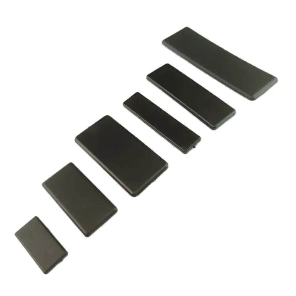 Черная нейлоновая алюминиевая профильная крышка 10 шт. пластина для