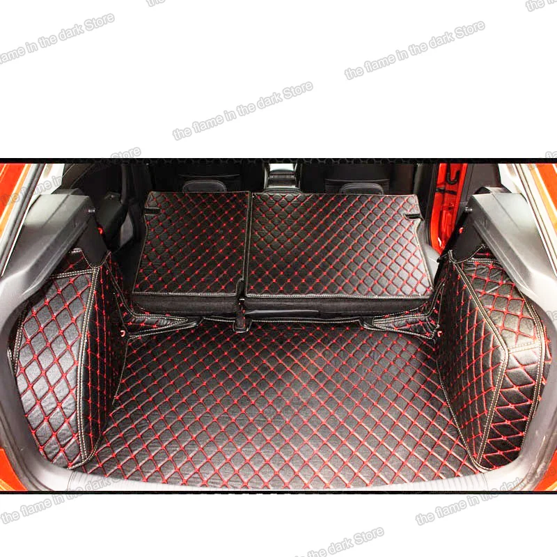 

Leather Car Trunk Mat Cargo Liner for skoda rapid spaceback 2013 2014 2015 2016 2017 2018 2019 2020 rear boot accessories auto