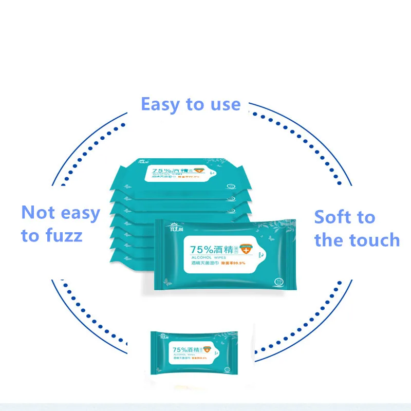10 шт./упак. Портативный 75% спиртовые тампоны колодки салфетки для личного