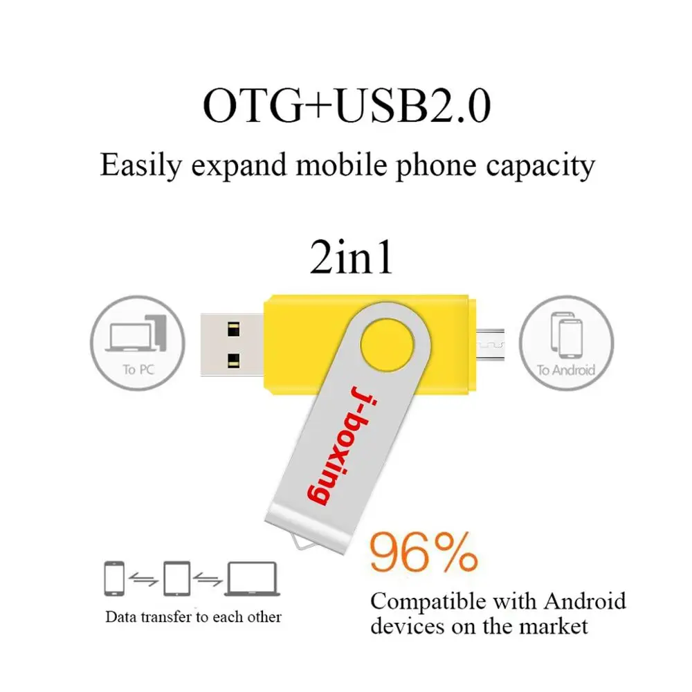 Металлический OTG USB флеш-накопитель 128 ГБ 64 32 16 | Компьютеры и офис