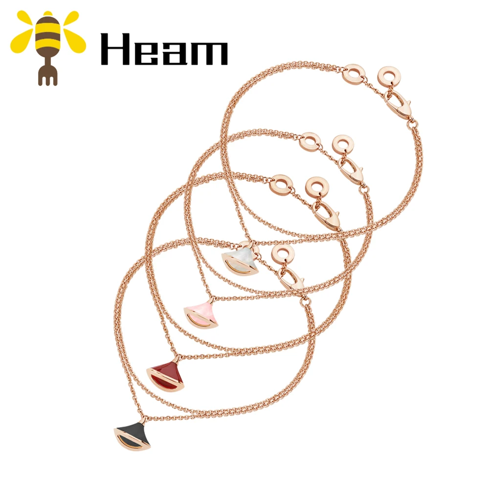 Браслет Heam, высокое качество, серебро 925 пробы, болгарийский браслет для женщин, фирменный дизайн, розовое золото, модное ювелирное изделие, подарок для пары