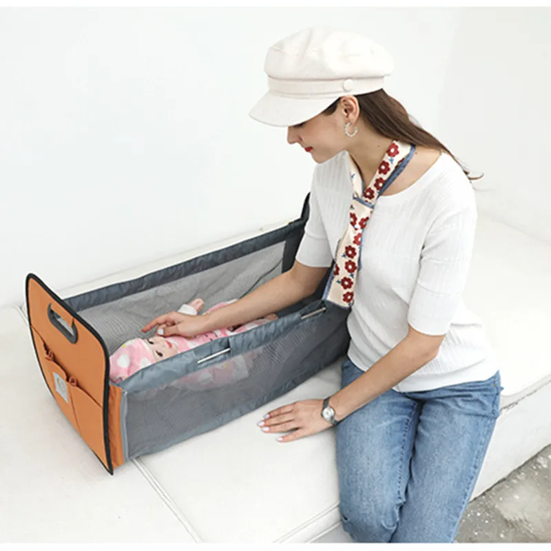 

Cribs For Baby Children's Multifunctional Nest Cot Portable Infant Sun Lounger Foldable Kids Travel Cradle Newborn Cocoon Bed