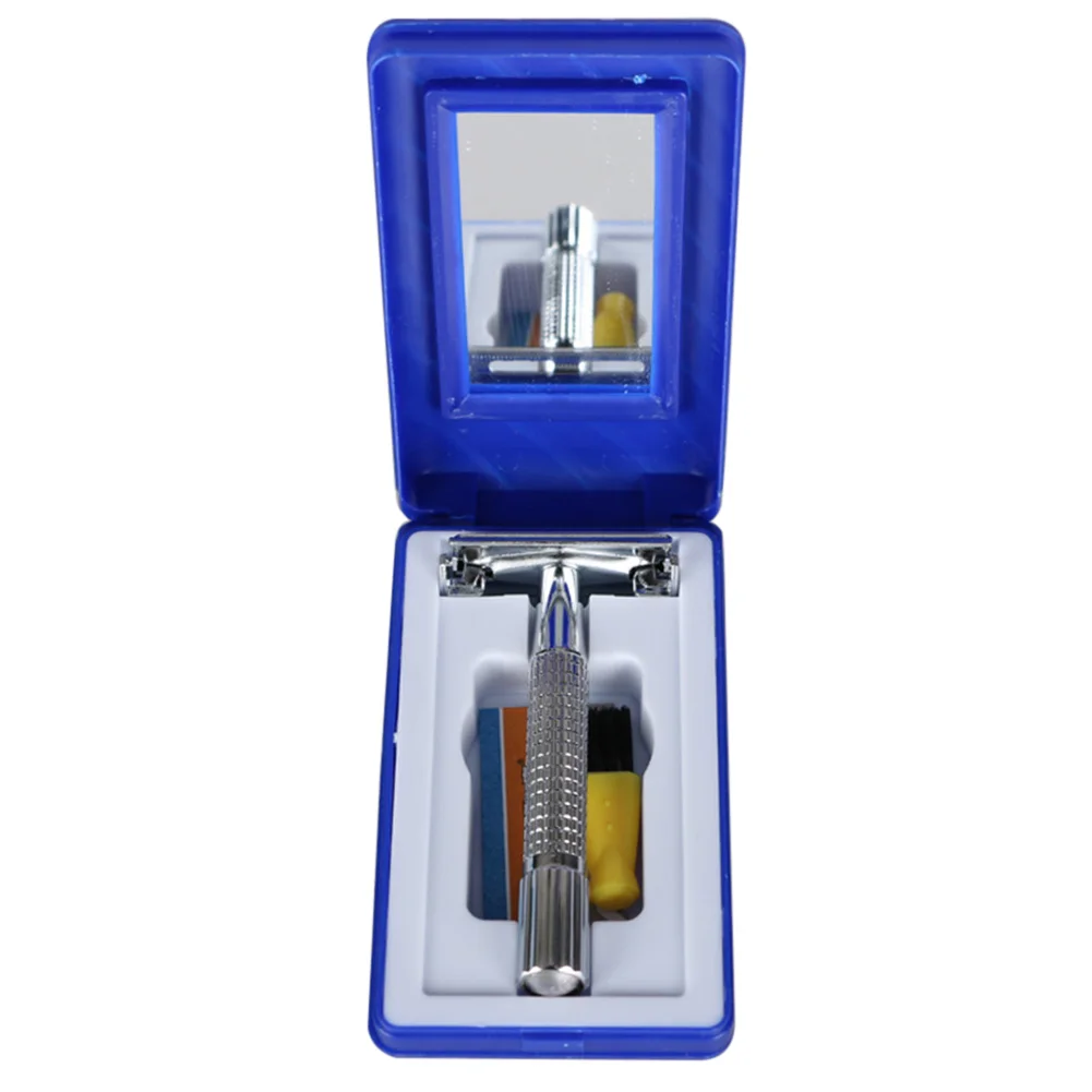 Ручной классический винтажный двухсторонний держатель для лезвий портативный