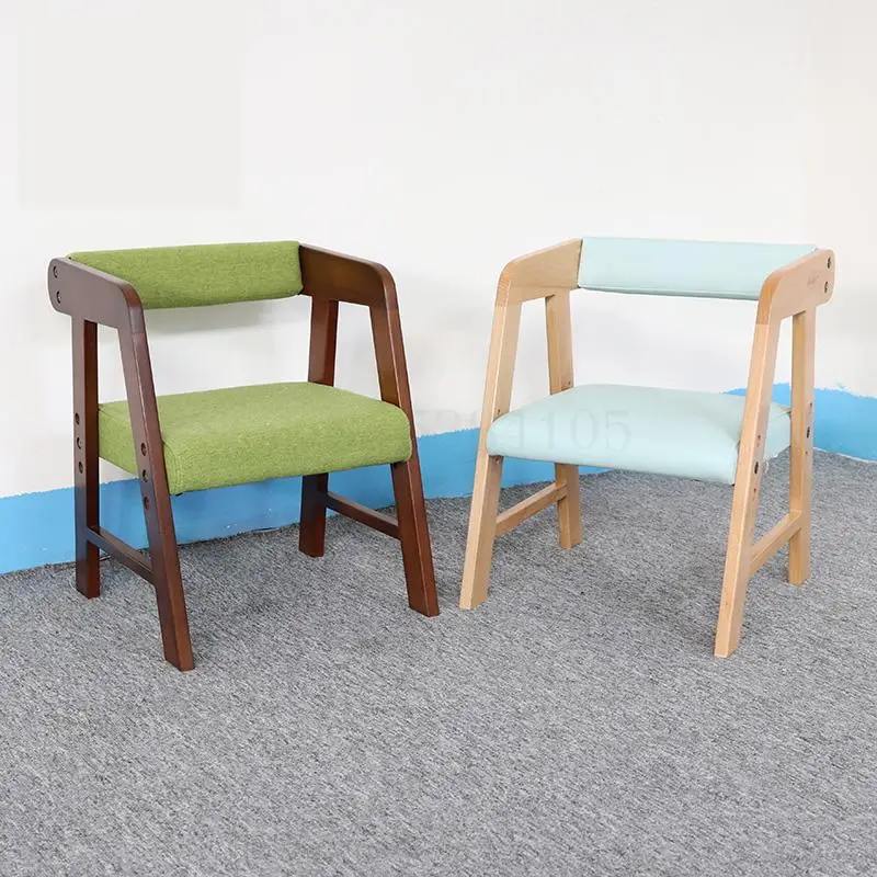 Экспортный детский стул спинка поднимающийся из массива дерева для домашнего