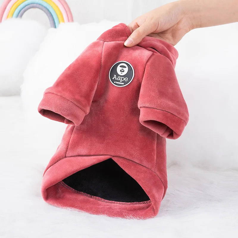 Одежда для собак осенне зимняя одежда плюшевый Померанский корги боевые