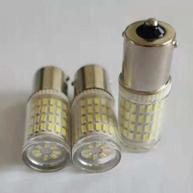 10 шт. Автомобильные светодиодные лампы S25 P21W 1156 BA15S 1157 BAY15D P21/5W для указателей