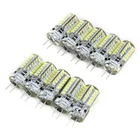 Светодиодная лампа G4 2 Вт 3 Вт 5 Вт 9 Вт 10 Вт 12 Вт 15 Вт 12 Вac220в 3014SMD 24, светодиодсветодиодный силиконовая лампа, теплый белыйбелый, угол 360 градусов светодиодный светодиодные лампы, 10 шт.