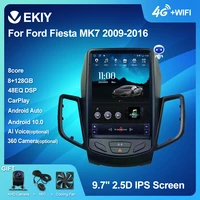 ekiy android 10 car gps for ford fiesta mk7 2009 2016 navigation radio stereo multimedia vertical tesla screen 2 din dvd player