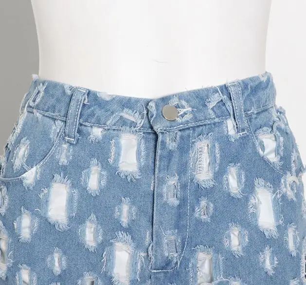 

Cultiseed Women Sexy Hollow Out Jeans Pants Trousers Female New Fashion Personality High Waist Denim Jeans Loose Wide Leg Pants