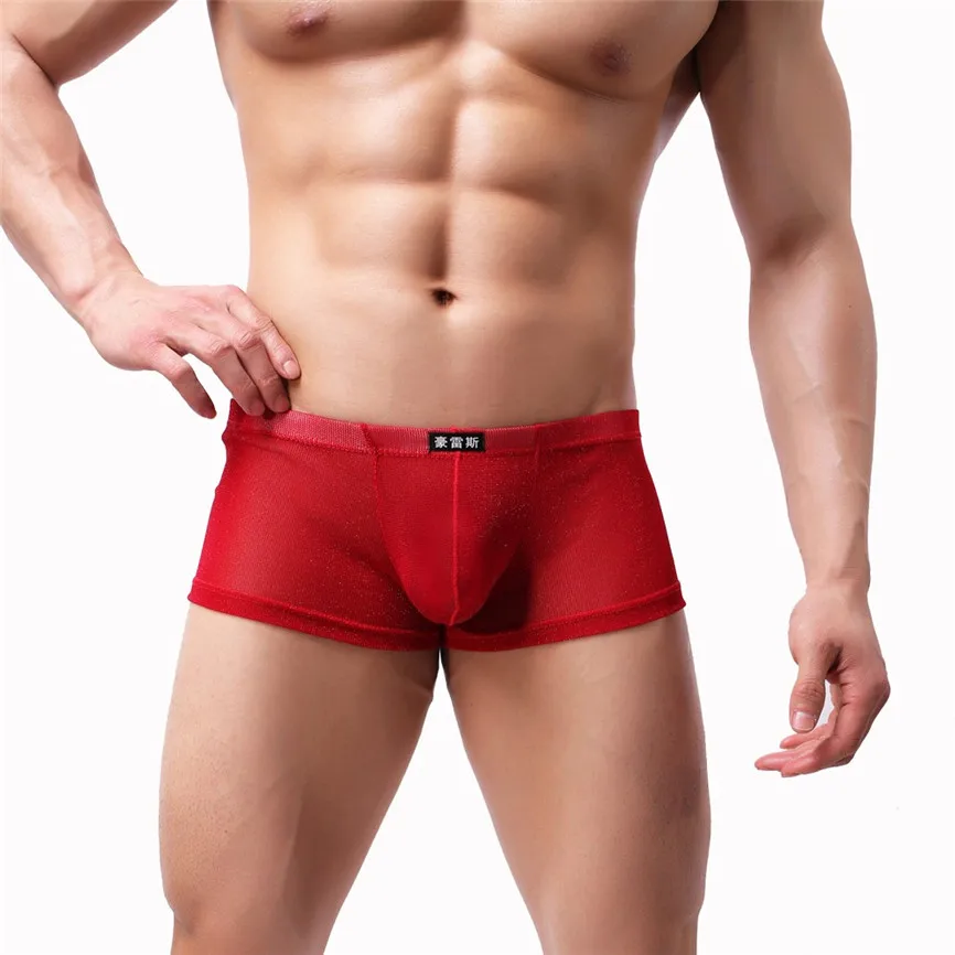 Мужское нижнее белье сексуальное мужское удобные шорты боксеры дышащее ночное
