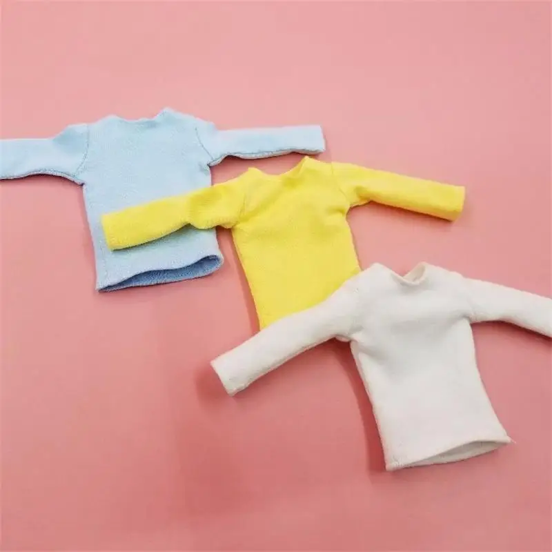 Однотонная футболка в полоску 1 шт. с длинным рукавом для кукол Blyth Licca barbi 1/6